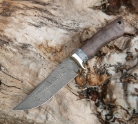 Нож Клыч из дамасской стали купить на сайте koval-knife.shop